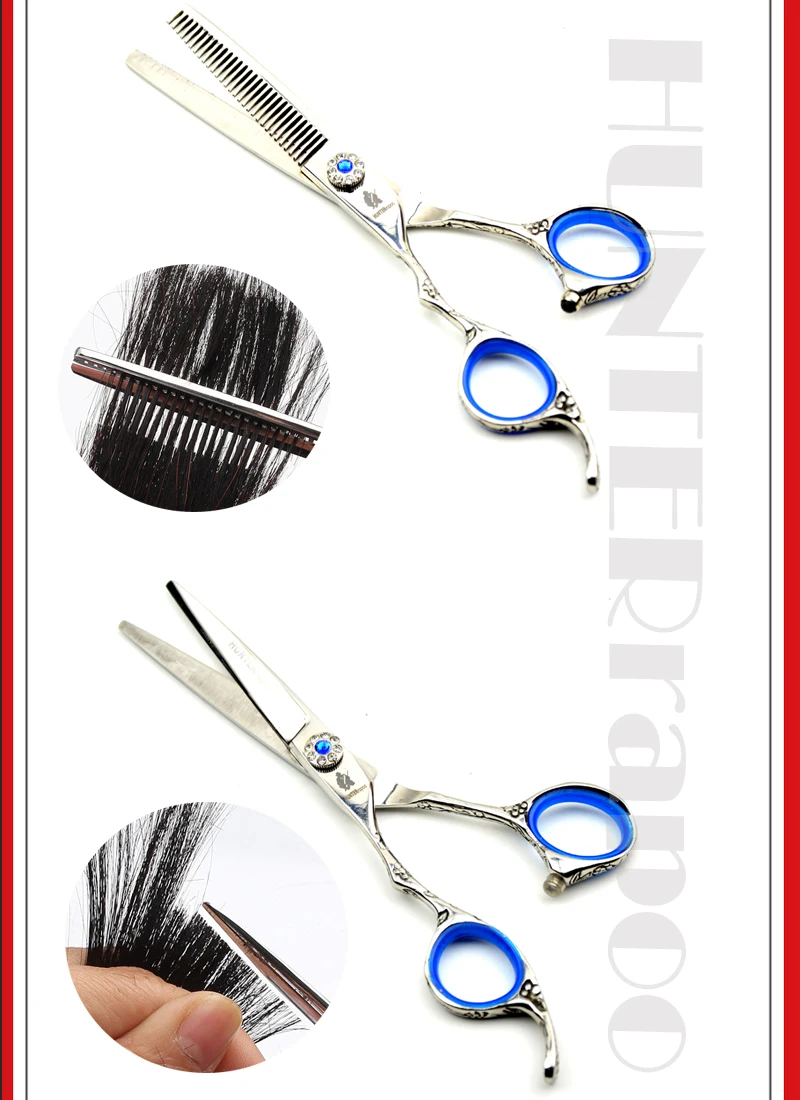 Скидка 30% 6 ''японские ножницы для волос из нержавеющей стали HT9120 для левшей триммер парикмахерский Парикмахерские филировочные ножницы для стрижки