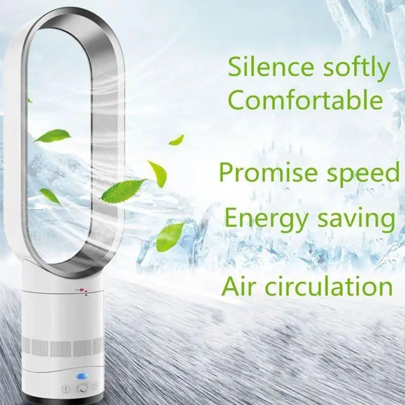 

16 Inch Remote Control Bladeless Fan Electric Rechargeable Ventilator Portable No Leaf Cooling Fan Summer Personal Space Cooler