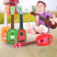 Моделирование миниатюрная гитара укулеле Мини гитары-фрукты игрушка для детей раннего образования музыкальный игрушечный музыкальный инструмент подарок