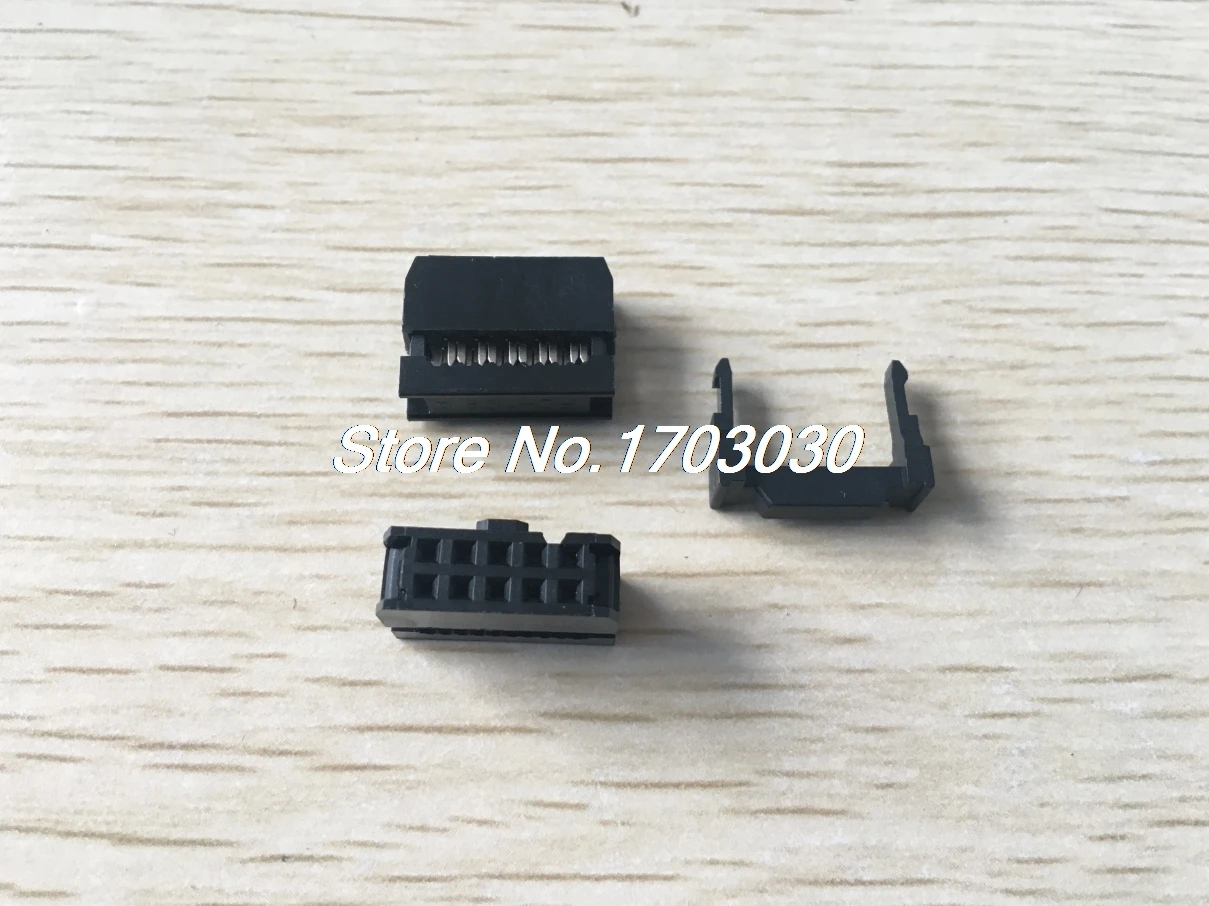 

200 pcs Mini 2 Row 10pin IDC Cable Header Connector Pitch 2.54mm 3-piece