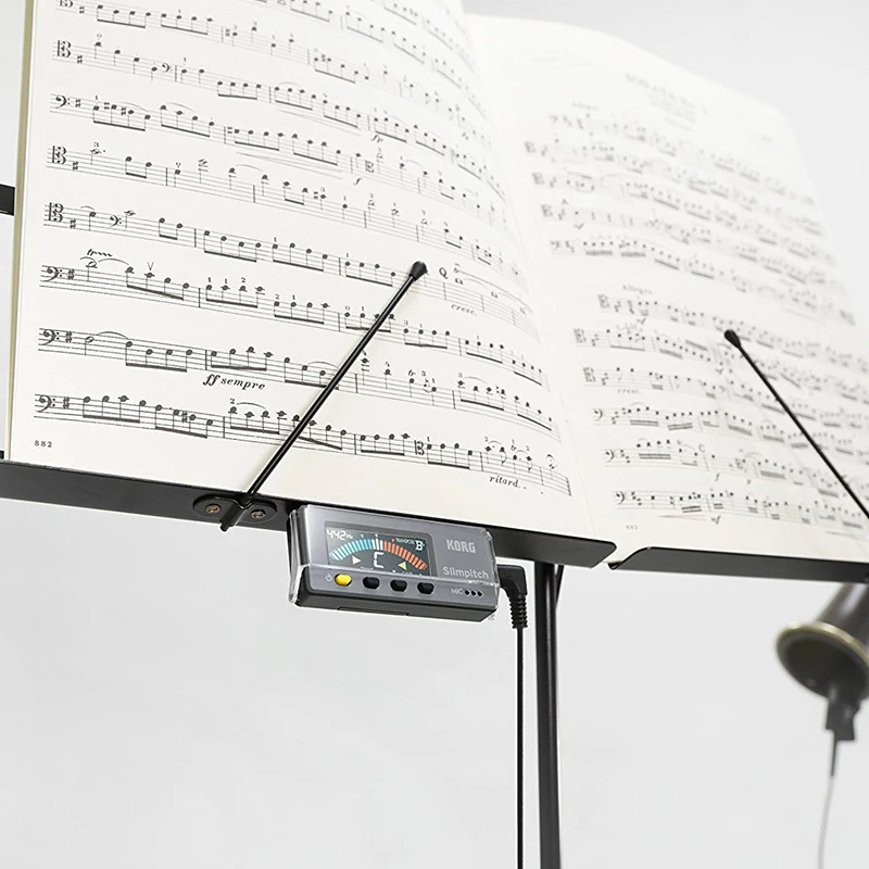 Korg Slimpitch SLM 1CM хроматический тюнер с контактом микрофон 12 примечание равный