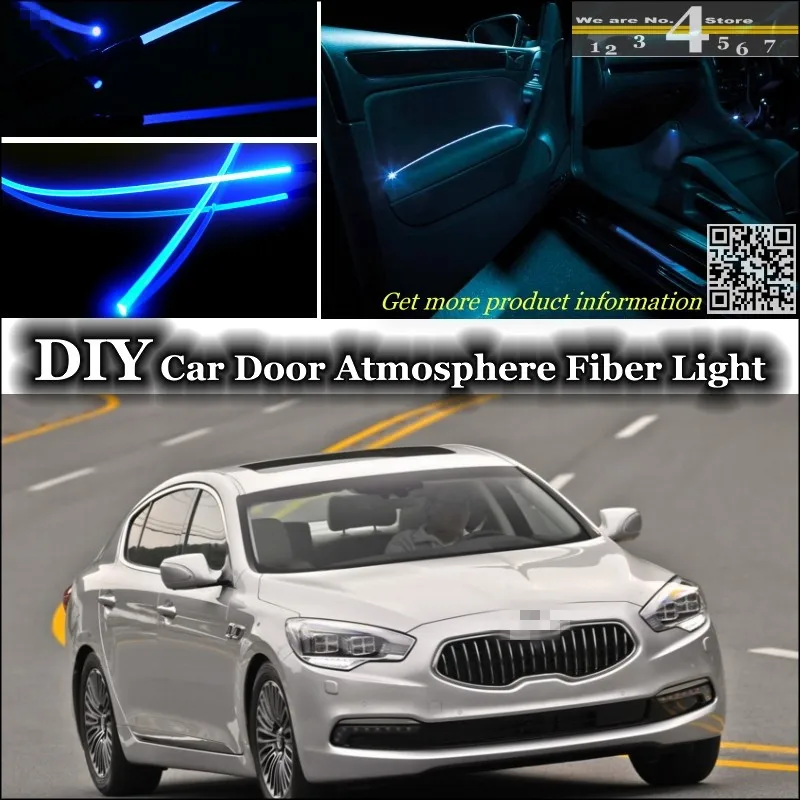 

For KIA GT K9 K900 / Quoris interior Ambient Light Tuning Atmosphere Fiber Optic Band Lights Inside Door Panel illumination