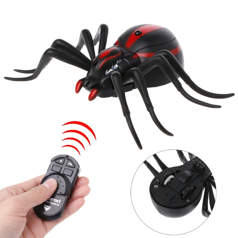 Пульт дистанционного управления Реалистичная подделка паук RC шалость насекомое страшилка игрушка