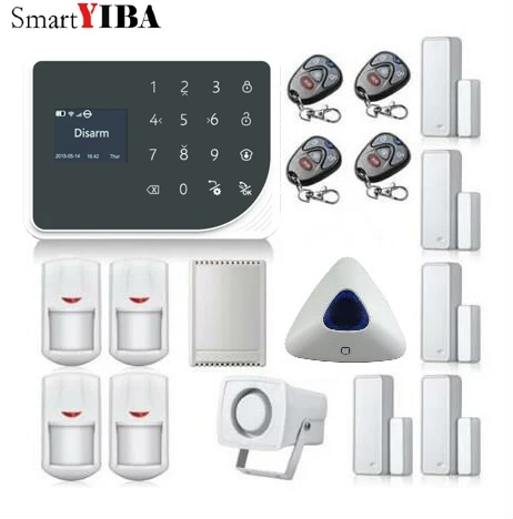 

SmartYIBA Wifi Alarm Systems Security Infrared Detector Home Security Surveillance APP Control Relay Out Wireless Alarmes