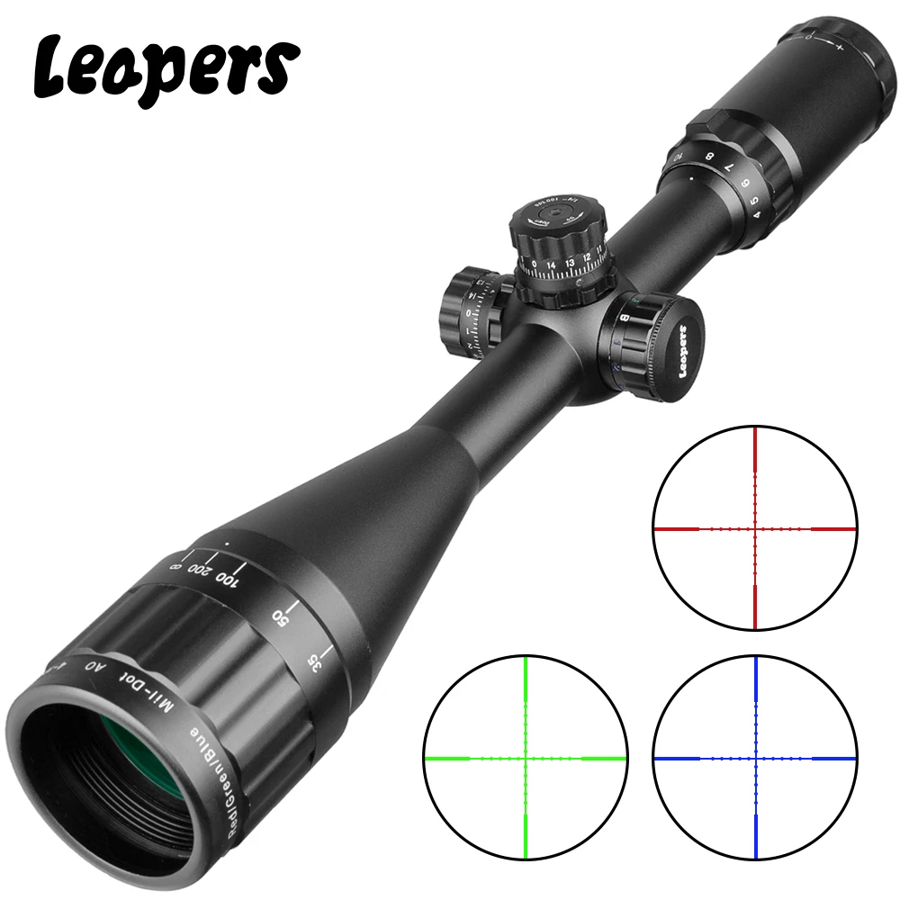 

4-16X50 LEAPERS Hunting RifleScope Full Size Tactical Optical Sniper Sight Illuminate Mil-Dot Locking Resetting Rifle Scope