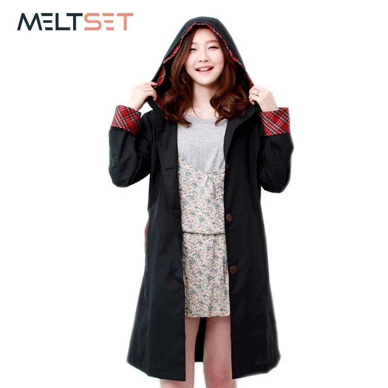 

Waterproof Rain Coat Trench Coat for Women Hoodie Rain Jacket Motorcycle Bicycle Long Travel Raincoat Windbreaker Camping Poncho