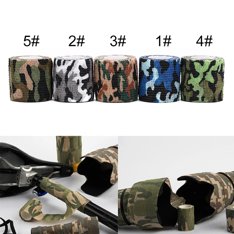 

Waterproof Adhesive Tape Rifle Hun Hunting Bionic Tape Outdoor Camouflage Bandage Roll Hunting Accessories 5cmx4.5m Camo Wrap