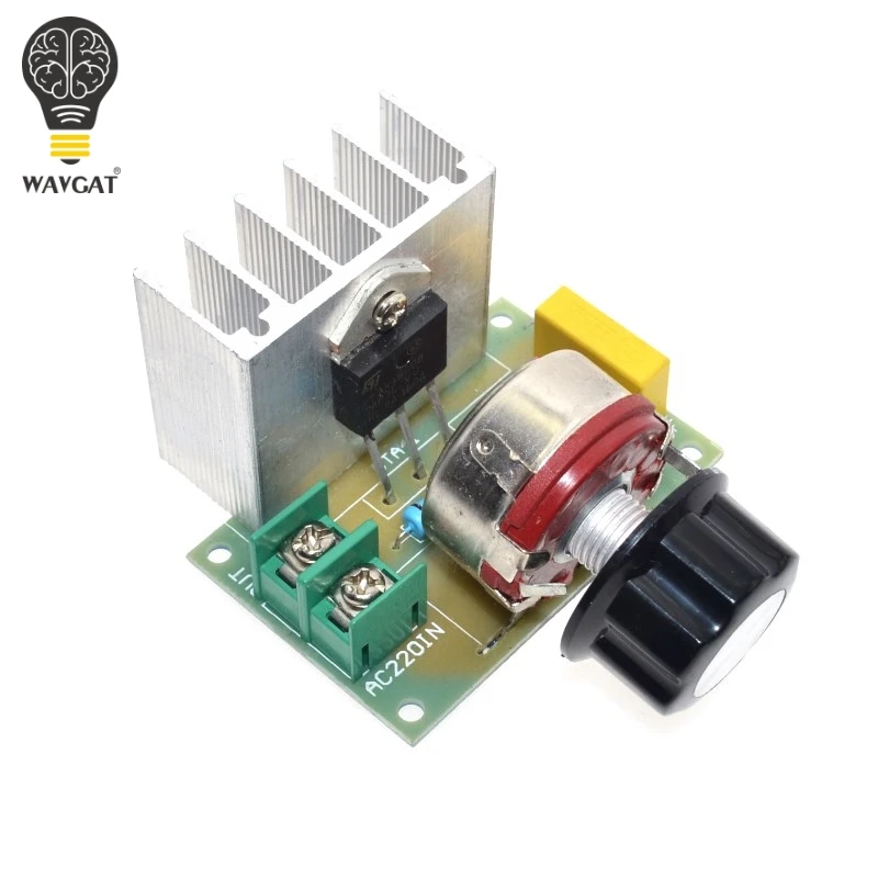 

WAVGAT Hot Voltage Regulator Voltage Speed Controller AC 220V 4000W SCR Dimmer