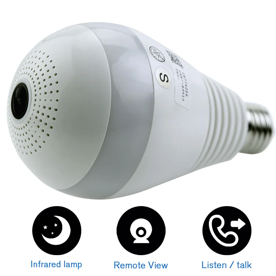 

lnfrared lamp Light wifi IP Camera Wi-fi Fish-eye 960P 360 degree VR Camera 1.3MP Home Security WiFi Camera Panoramic camera