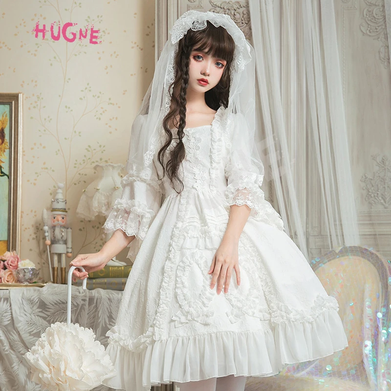 Gorgeous-White-Wedding-Dress-Half-Bell-Sleeve-Lolita-Party-Dress(6)