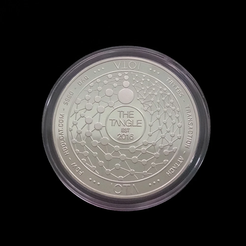 IOTA Virtual Coin Commemorative Coin Collection Gold Plated Bit COIN Specie Ethereum COINs