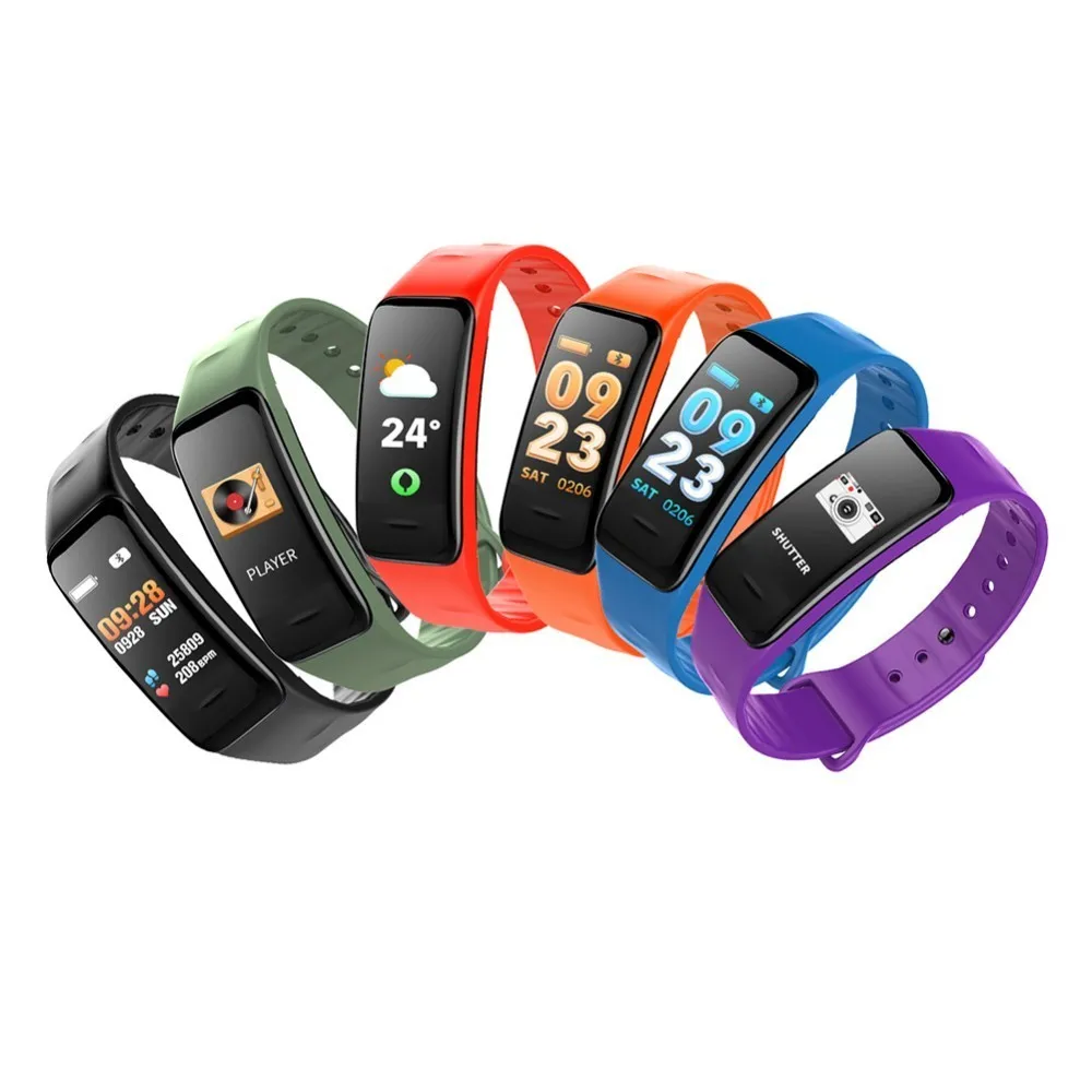 Cheap Smart Wristbands C1P Quality Smart Bracelets C1s,Colorful Display,3D UI Design,Heart Rate Pulse,Pedometer,Smart Band Watch
