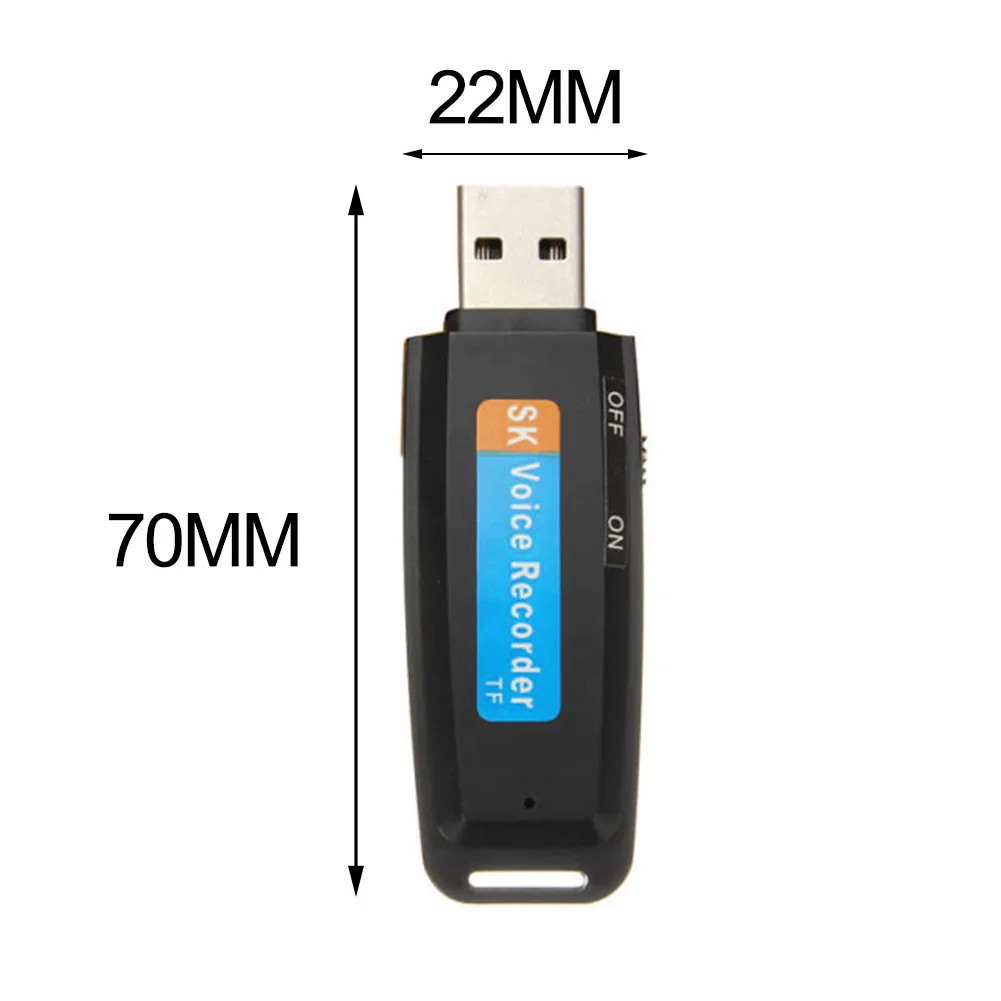 NEW Mini U-Disk Digital Audio Voice Recorder Pen USB Flash Drive Support up to 32GB Micro SD TF Extended