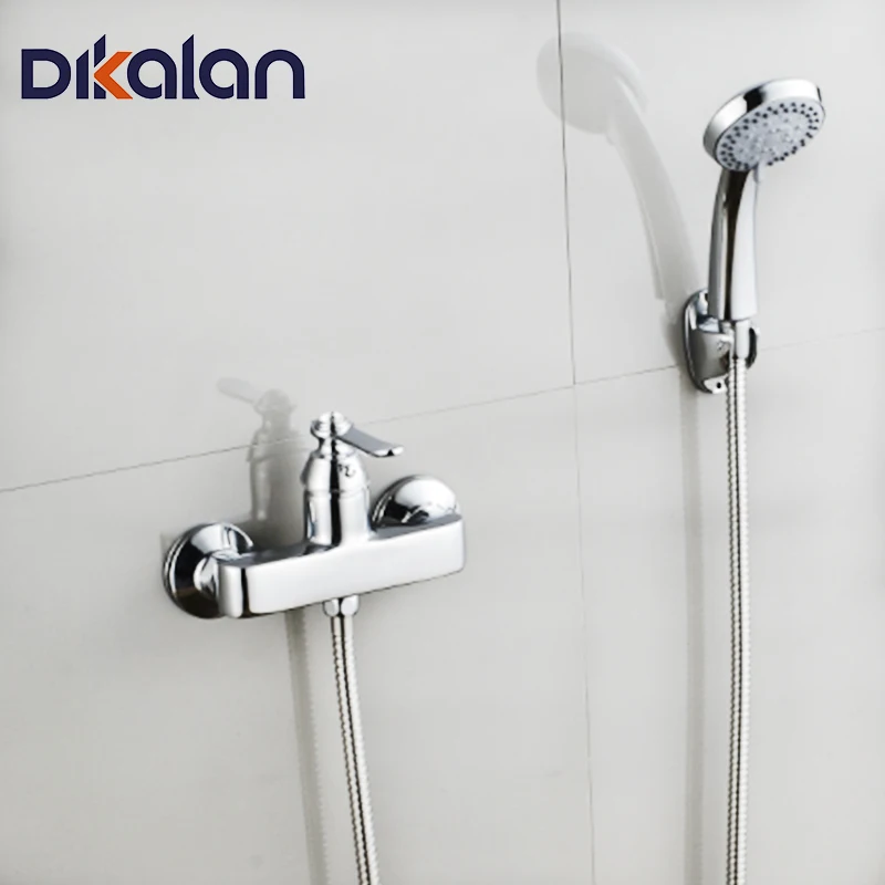 Dikalan Bath Faucet Contemporary Single Holder Dual Control Cold and