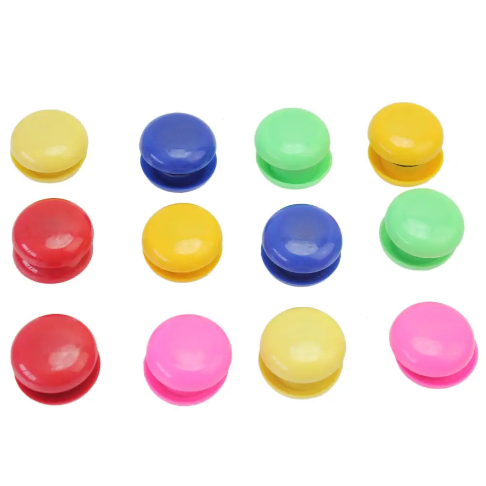 

24 Pcs Round Design Refrigerator Fridge Whiteboard DIY Magnets Buttons Home School Office Decor