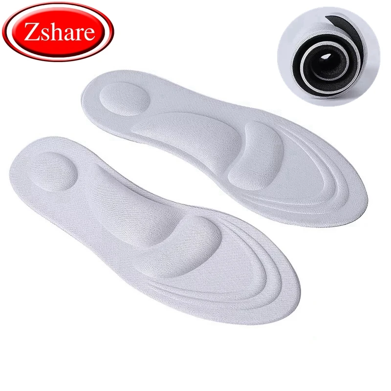 

4D Stretch Breathable Deodorant Running Cushion Insoles For Feet Man Women Insoles For Shoes Sole Orthopedic Pad Memory Foam ND1