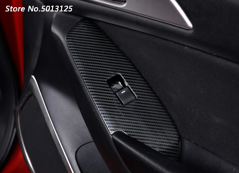 Авто двери окна стекло панель подлокотник отделка кнопки выключателя подъема Рамка для Mazda 3 Axela автомобильные аксессуары
