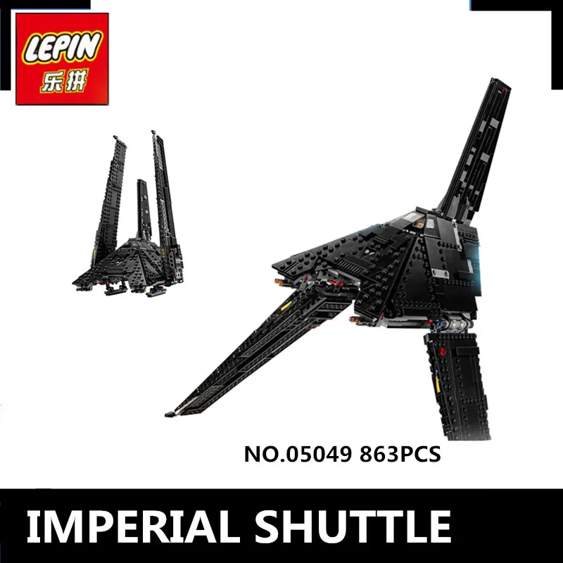 

IN STOCK Nova 863Pcs Lepin 05049 Star Series The Imperial Shuttle W Building Blocks Bricks Toys Compatible with 75156 Gifts