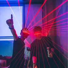 Вечерние DJ светодиодные маски быстро мигающие беспроводные лазерные очки, светящееся освещение светящиеся игрушки для танцев DJ