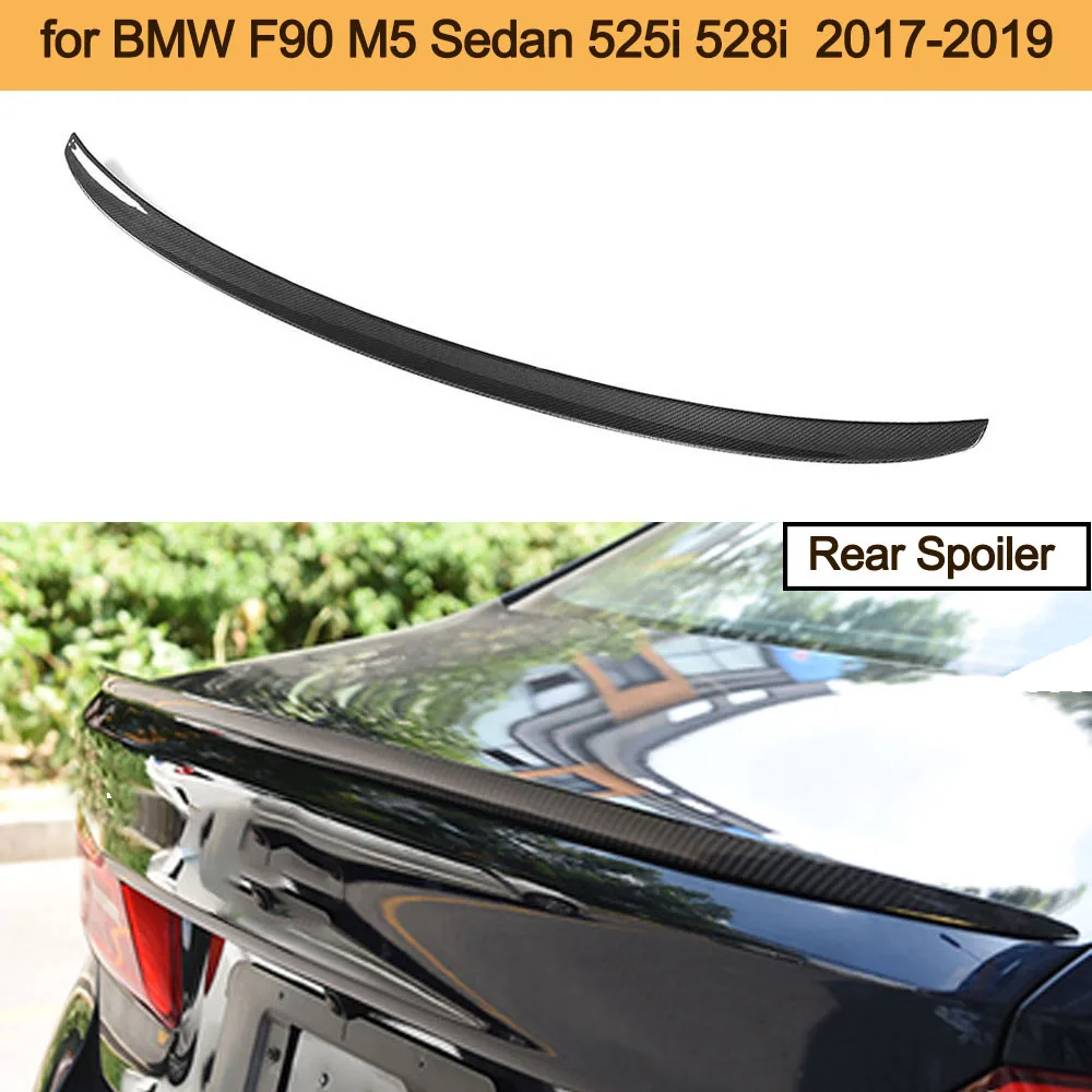 

For G30 Carbon Fiber Rear Trunk Spoiler Wing for BMW 5 Series G30 F90 M5 Sedan 525i 528i 2017-2019 Car Sticker Spoiler
