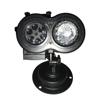 

12 Pattern LED Double Barrel Projection Laser Light IP65 Moving Snow Outdoor Garden Projection Christmas Snowflake Laser Light
