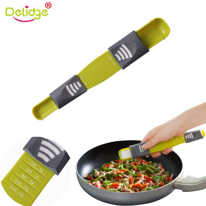 Кухонные весы Delidge мерная ложка с двумя головками регулируемая для соляного супа