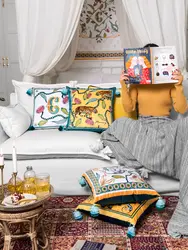 Домашний Декоративный легкий роскошный наволочка ретро для дивана, кровати, диванная подушка набор Национальный Ветер наволочка