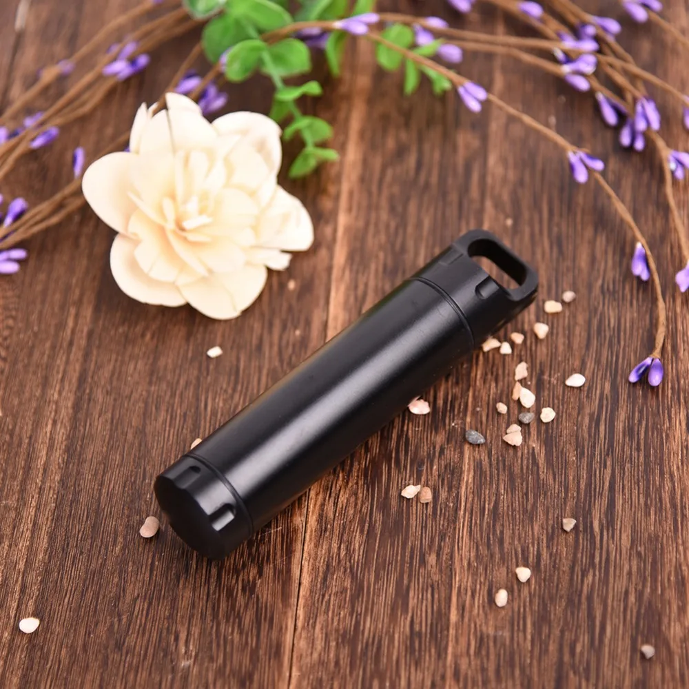 Portable Waterproof Capsule Seal Bottle Stainless Steel Outdoor Survival Pill Box Container Capsule Pill Bottle Tank pill box