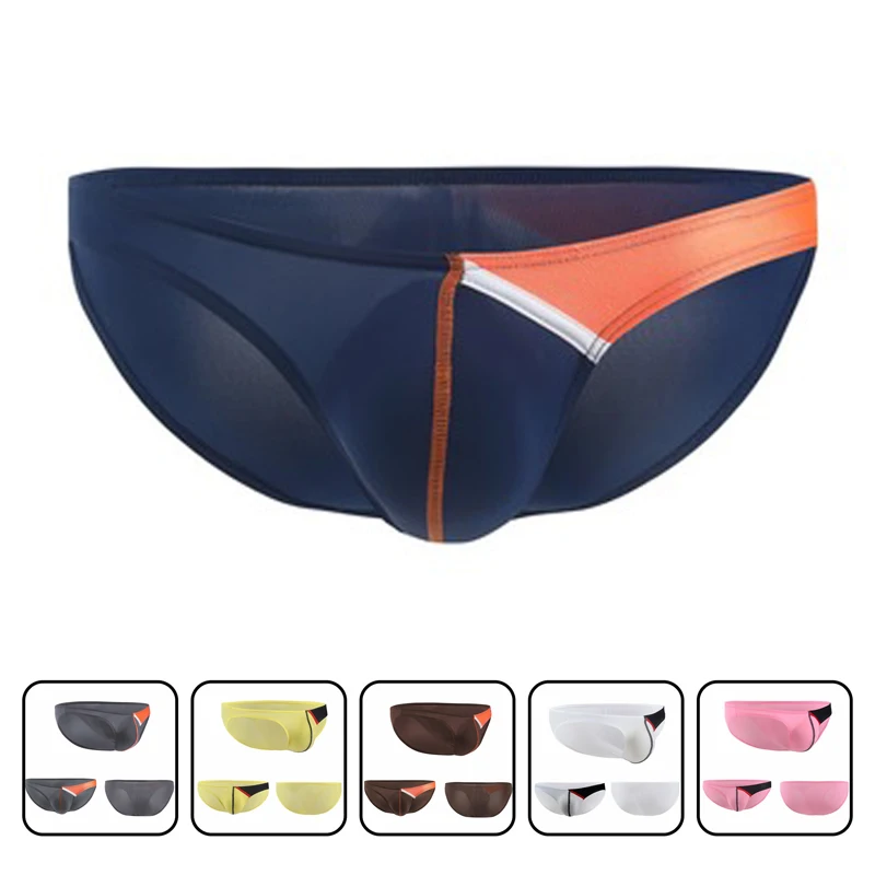 

sexy gay underwear Mens U Pouch Briefs Thin Ice Silk Low Rise Man U Convex Underwear Bikini Brief jockstrap 2019 hot