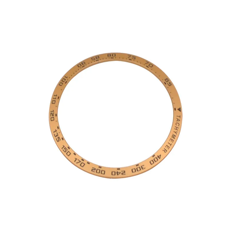 42 мм/46 мм клейкое кольцо-ободок для циферблата, защитный ободок для часов, устойчивый к царапинам, металлический ободок, Сменные аксессуары для смарт-часов - Цвет: 46mm Rose Gold