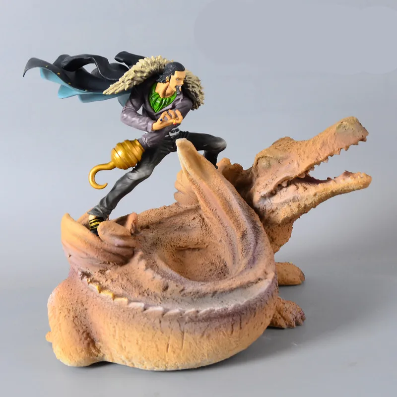 

Cartoon ONE PIECE Sir Crocodile Gold Hook For The Left Hand Sasha Vujacic Fruit GK Statue PVC Collection Model Toy M1659