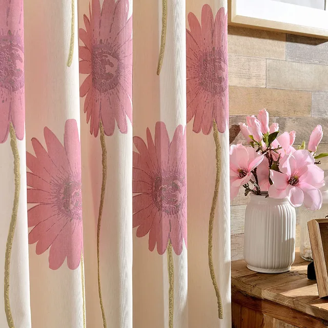 Aliexpress.com : Buy QANHU Pastoral Style Sunflower Blackout Curtain