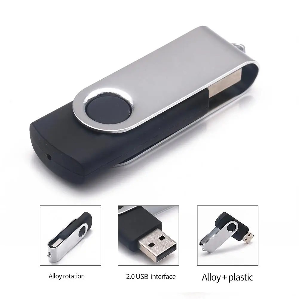 Top Selling 1G Portable Alloy Rotation USB 2.0 Memory Stick Flash Drive