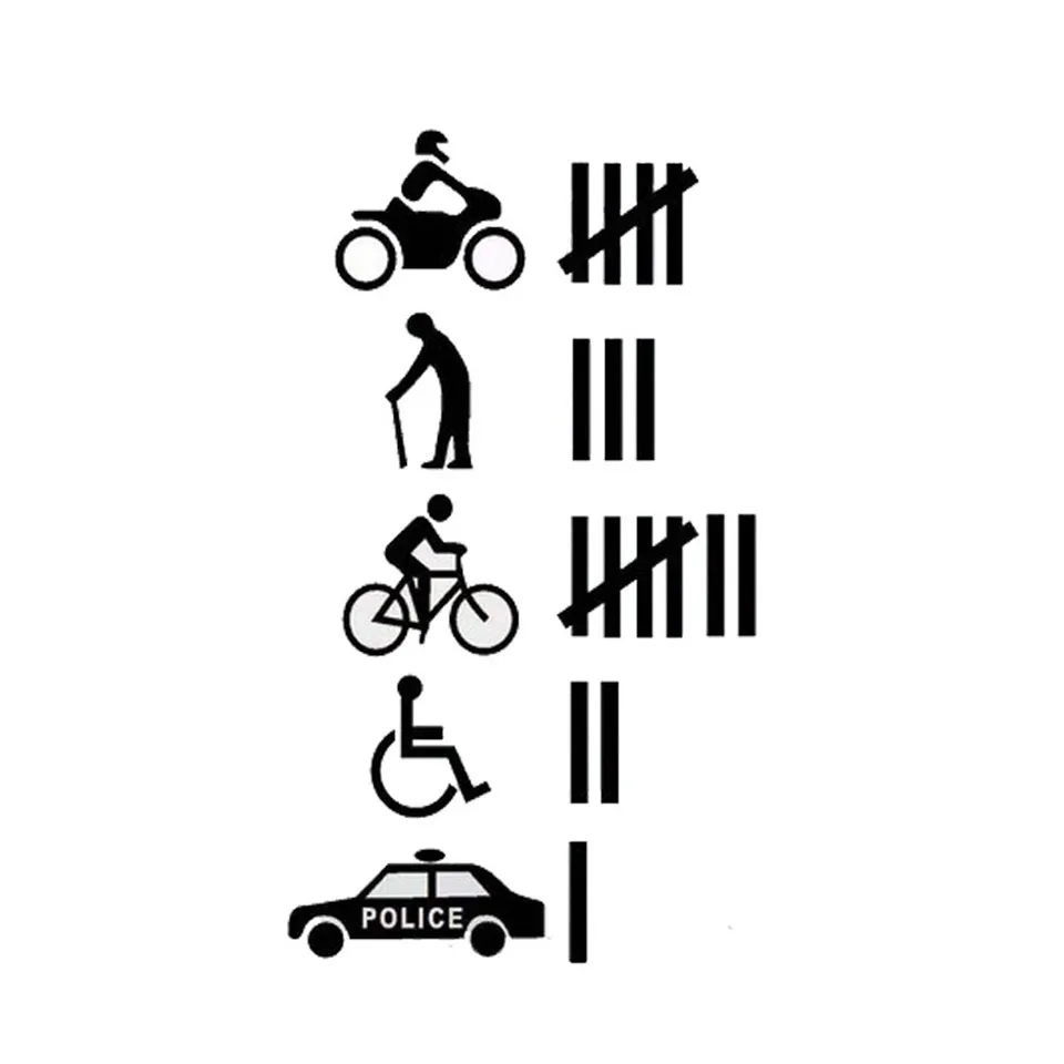 26.715CM Collisions Happen Several Car Stickers Decals Jokes Mischief Transport Vehicles Stickers BlackSilverLaser For Ford (1)
