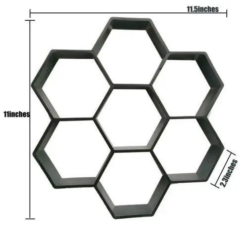 Плесень тротуара DIY Пластиковый путь производитель плесень вручную мощения цемента кирпич камень дорога бетонные формы инструмент для сада дома двора - Цвет: G