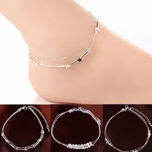 TOMTOSH Women 925 Chain Anklet Bracelet Barefoot Sandal Beach Foot Jewelry