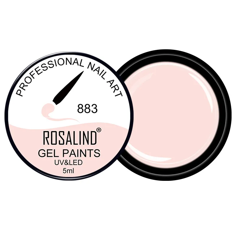 ROSALIND Гель-лак для ногтей 5 мл, замачиваемый УФ-светодиодный Полупостоянный лак для дизайна ногтей, лак для маникюра - Цвет: RF883