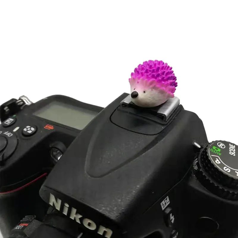 3D Hedgehog Camera Flashlight Hot Shoe hotshoe cover For Canon Nikon Fujifilm Samsung Panasonic Leica Olympus