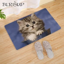 BLRISUP милый животный Коврик противоскользящий кухонный коврик для ванной комнаты Симпатичный кот собака шаблон Дверной Коврик придверный коврик для улицы