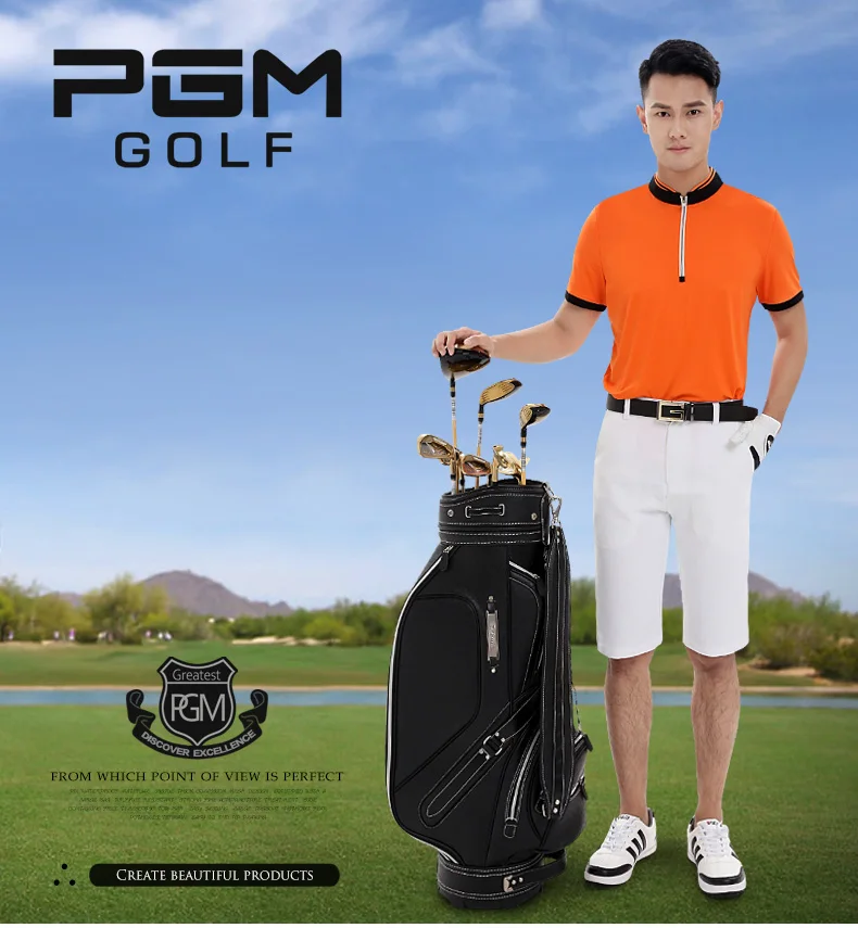 Высокое качество! PGM сумки для гольфа для мужчин многофункциональная стандартная сумка для клюшек для игры в гольф большая емкость на заказ кожаная сумка для гольфа