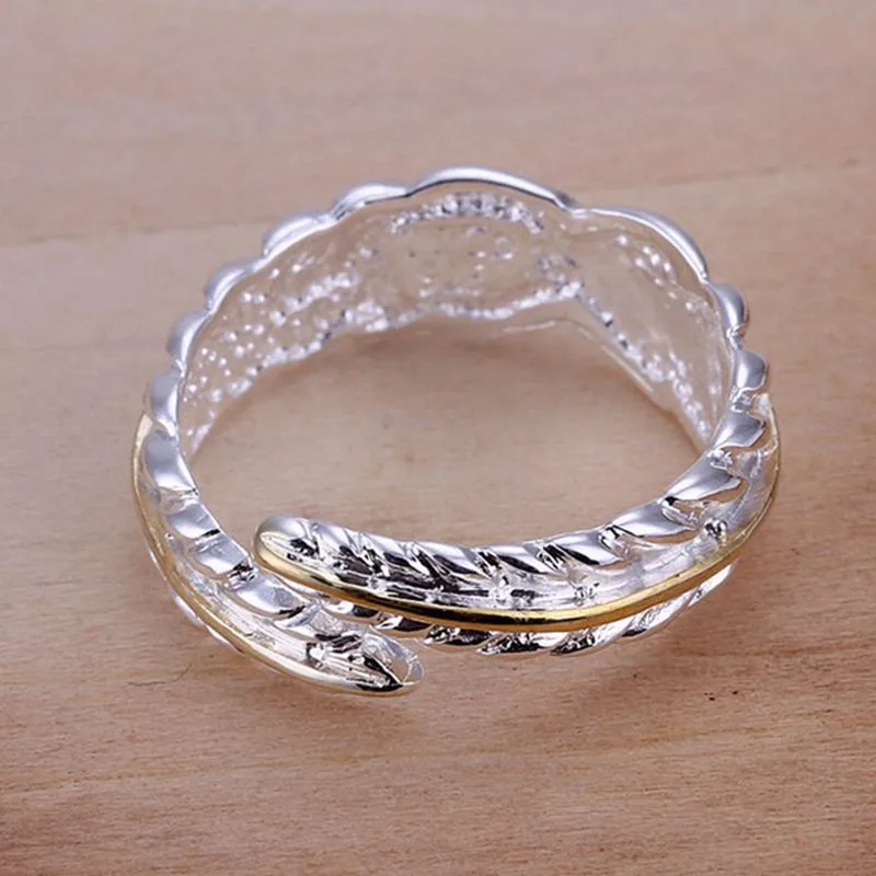 

Ring Silver Plated Ring sterling-silver-jewelry ring factory prices Leather Ring-Opened /WOLVBTLW BTJISGGM