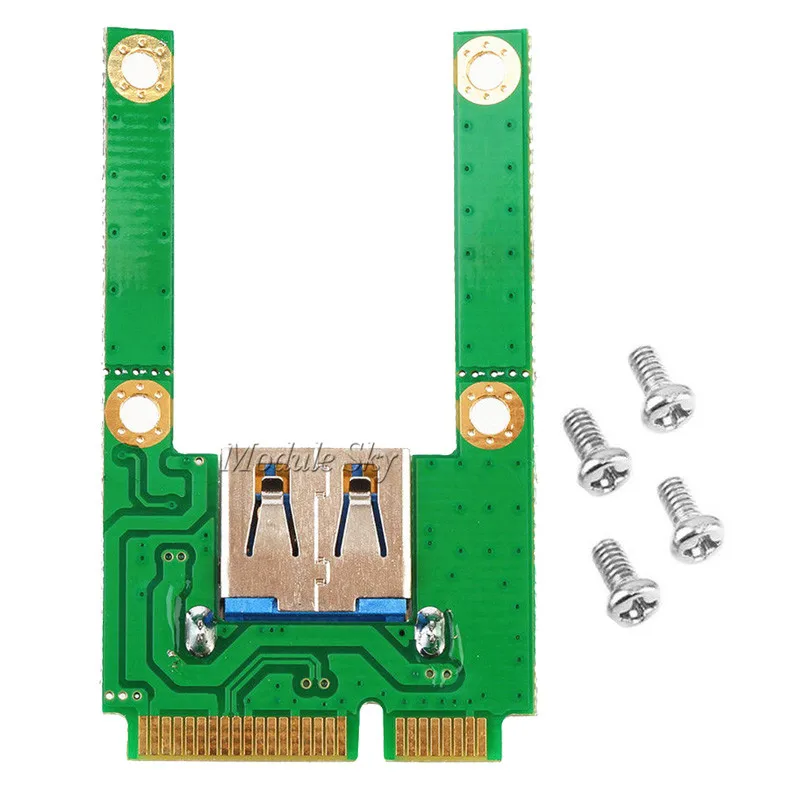 

Mini PCI-E Card Slot Expansion to USB 2.0 Interface Adapter Riser Card High Quality