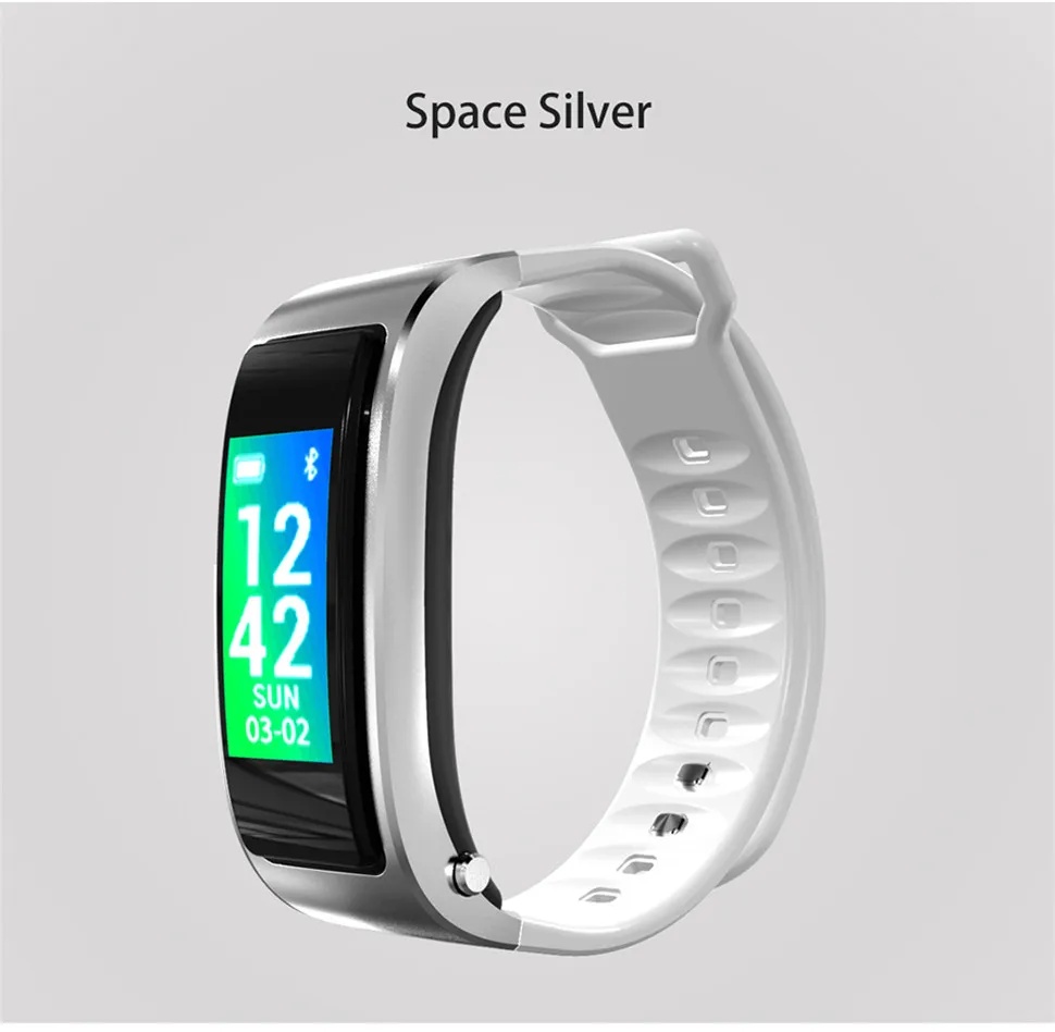 YKSO Pedometer Smart Bracelet with Bluetooth Earphone Fitness bracelet iY3 Plus Talk Band Heart Rate Monitor Smart Bracelet     (22)