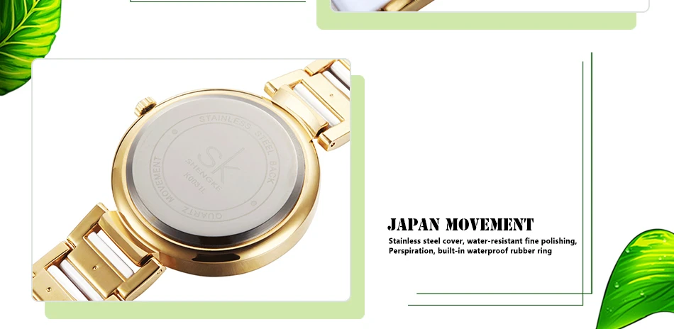 SK модные женские кварцевые часы-браслет Золотые женские наручные часы женские роскошные часы Montre Femme с металлическим ремешком женские часы со стразами брендовые
