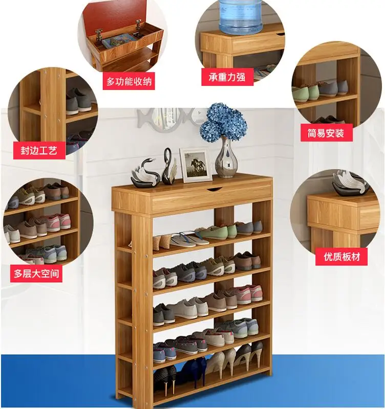 

Multifunctional shelf in dust receive multilayer economical shoe shelf