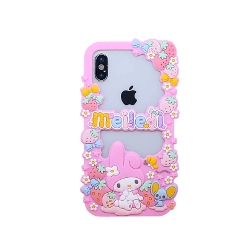 

Cute Rabbit Soft silicon Phone case For iPhone 7 8 Plus 6 6s plus Protective Shell Cover cases For iPhone x Border Protection