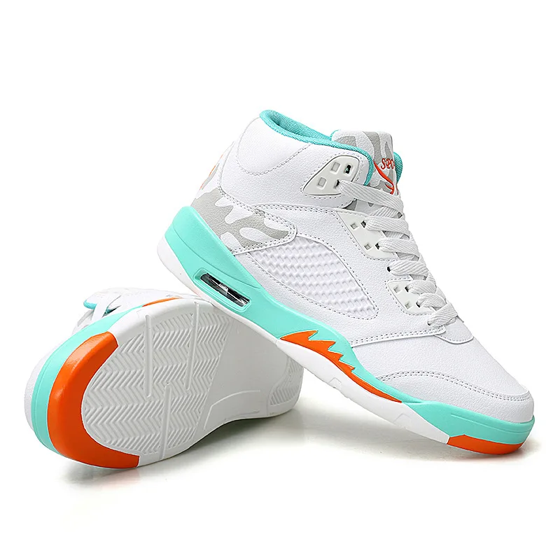 JINBEILEE Winter New High To Help AJ5 Basketball Shoes Breathable Casual Fashion Trend Hundred Tower Jogging Men's Shoes JINBEILEE Winter New High To Help AJ5 Basketball Shoes Breathable Casual Fashion Trend Hundred Tower Jogging Men's Shoes