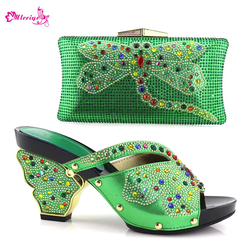 

New Italian Matching Shoes and Bag Set African Women Italian Shoes with Matching Bag Set Nigerian Party Shoe with Bags for Women