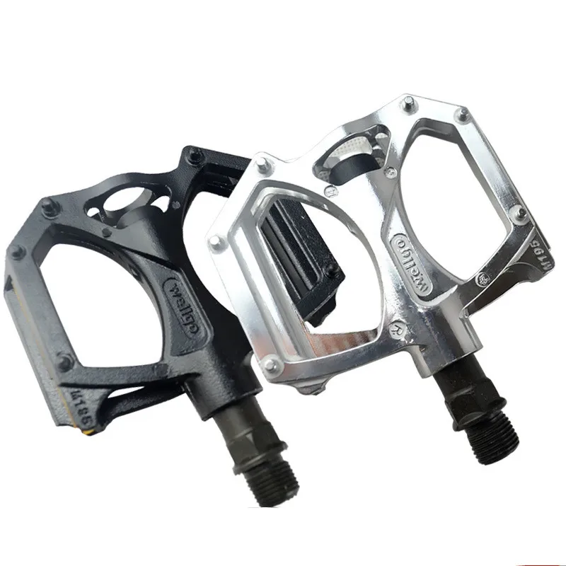 Best 2017 Bicycle Pedals Mountain Bike MTB Road Cycling Alloy Pedal Vintage Bearing BMX Ultra light Pedal Bicycle Parts