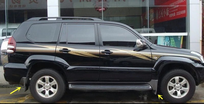 4 Pieces New Car Mud Flaps Fit For Toyota Land Cruiser Prado F J120 2004 2009 Rainbowlands Lk